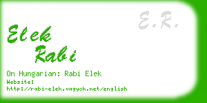 elek rabi business card